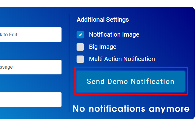 Disable Notifications